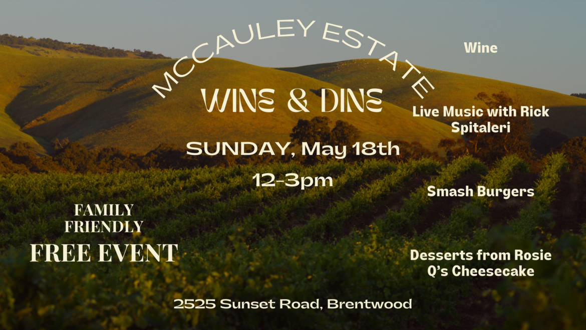 McCauley Estate Vineyards Wine & Dine